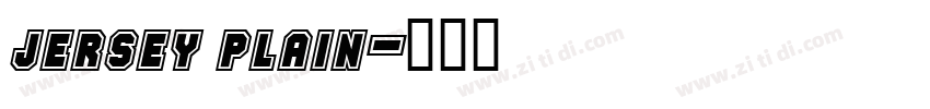 jersey plain字体转换